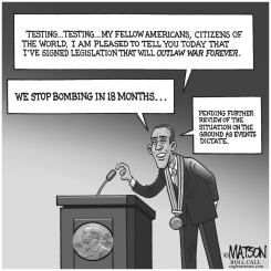 OBAMA PARAPHRASES OLD REAGAN JOKE by RJ Matson