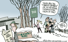 LOCAL CO GUNS AT CSU by Mike Keefe