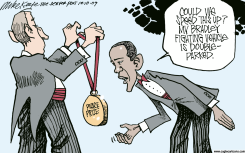 NOBEL CEREMONY by Mike Keefe