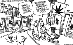 MARIJUANA DISPENSARIES by Mike Keefe