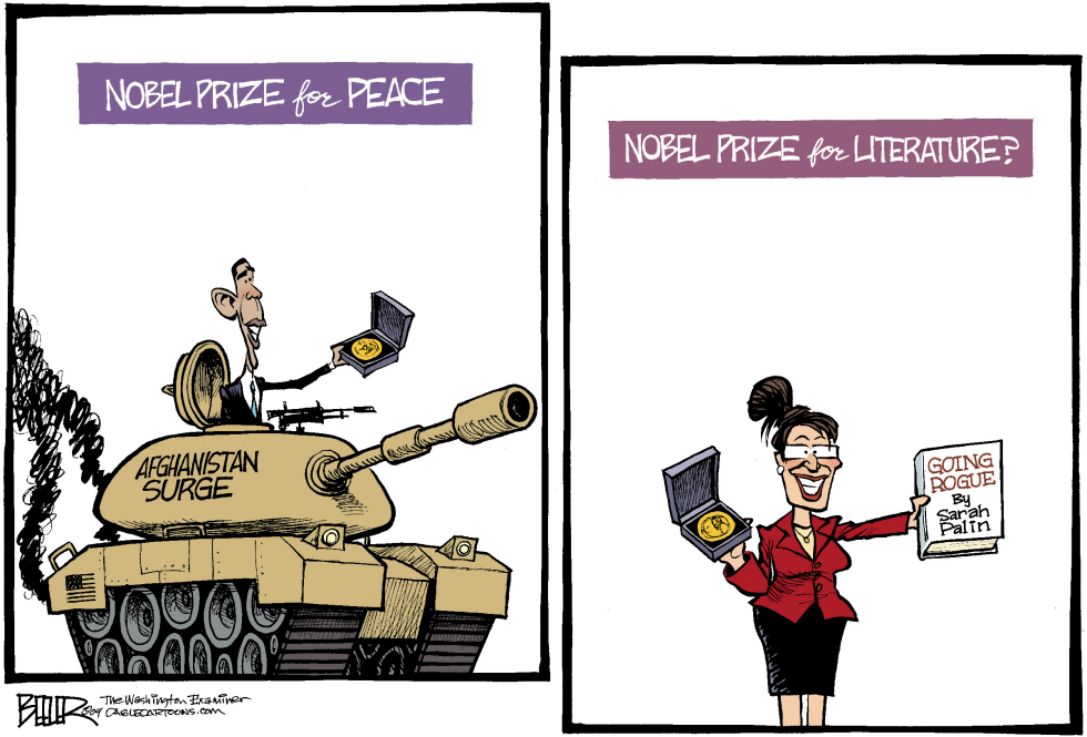  NOBEL PRIZES by Nate Beeler