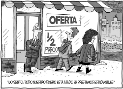 PRESTAMOS ESTUDIANTILES by Bob Englehart