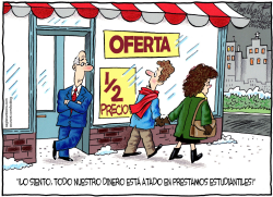 PRESTAMOS ESTUDIANTILES  by Bob Englehart