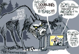 WOLF AT THE DOOR by Pat Bagley