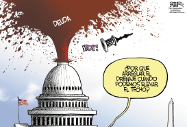 TECHO DE DEUDA  by Nate Beeler