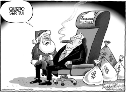 SANTA Y EL BANQUERO by Bob Englehart