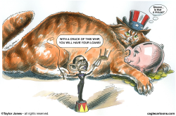 OBAMA AND FAT CAT  by Taylor Jones