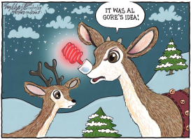 RUDOLPH THE RED-NOSED REINDEER by Bob Englehart