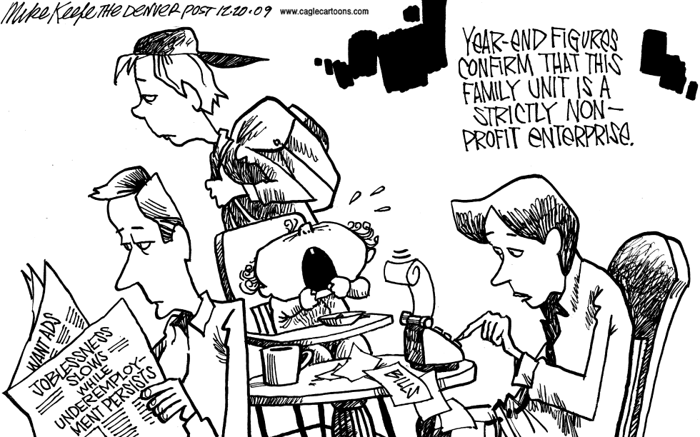  UNDEREMPLOYMENT by Mike Keefe