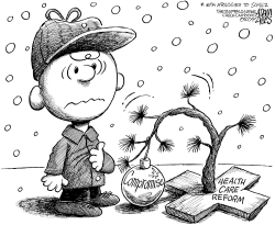 CHARLIE BROWN HEALTH CARE REFORM by Adam Zyglis