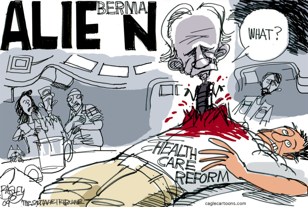  LIEBERMAN ALIEN by Pat Bagley