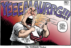 THE FAR LEFT SCREAM by Nate Beeler