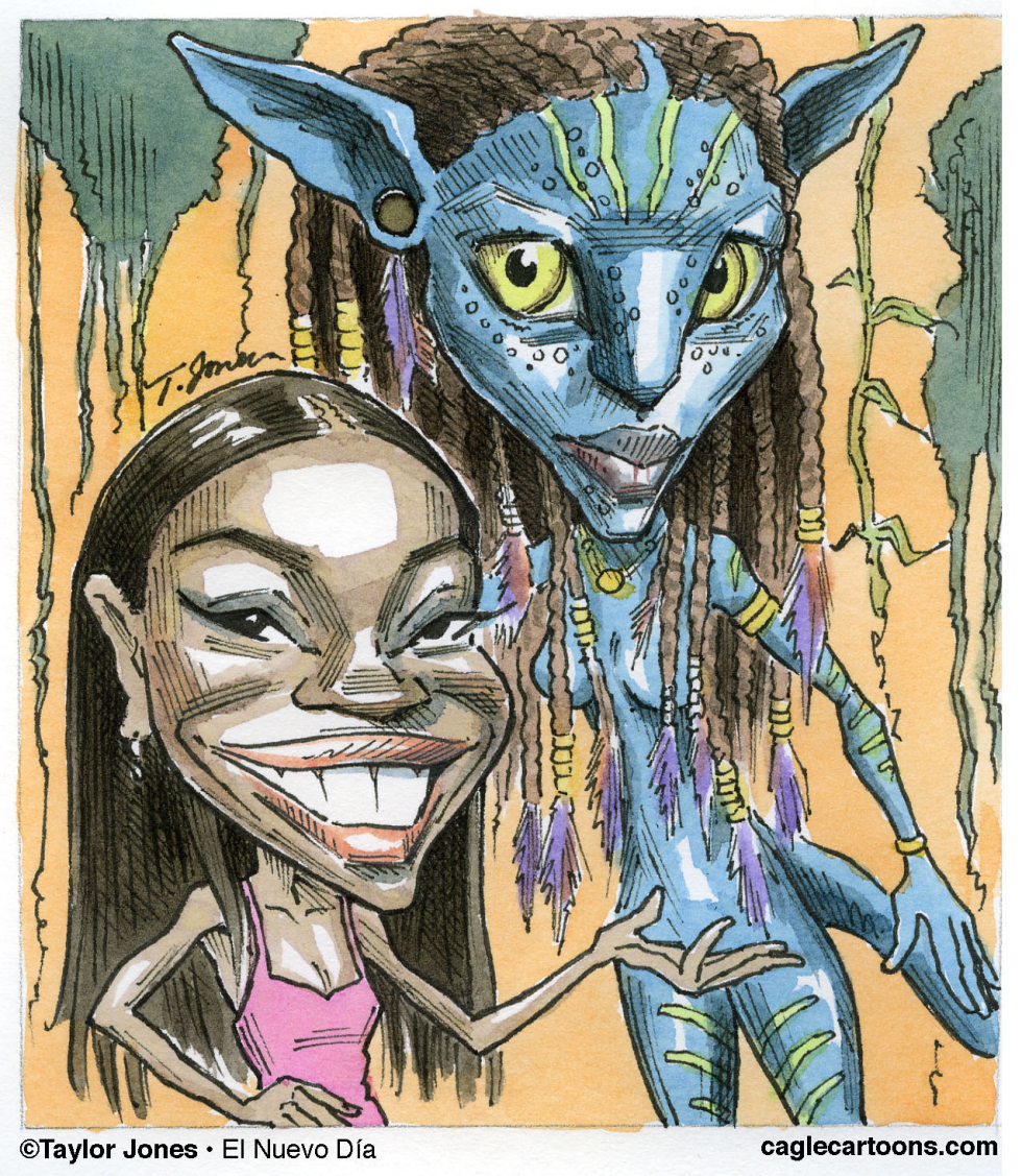  ZOE SALDANA/NEYTIRI FROM AVATAR by Taylor Jones