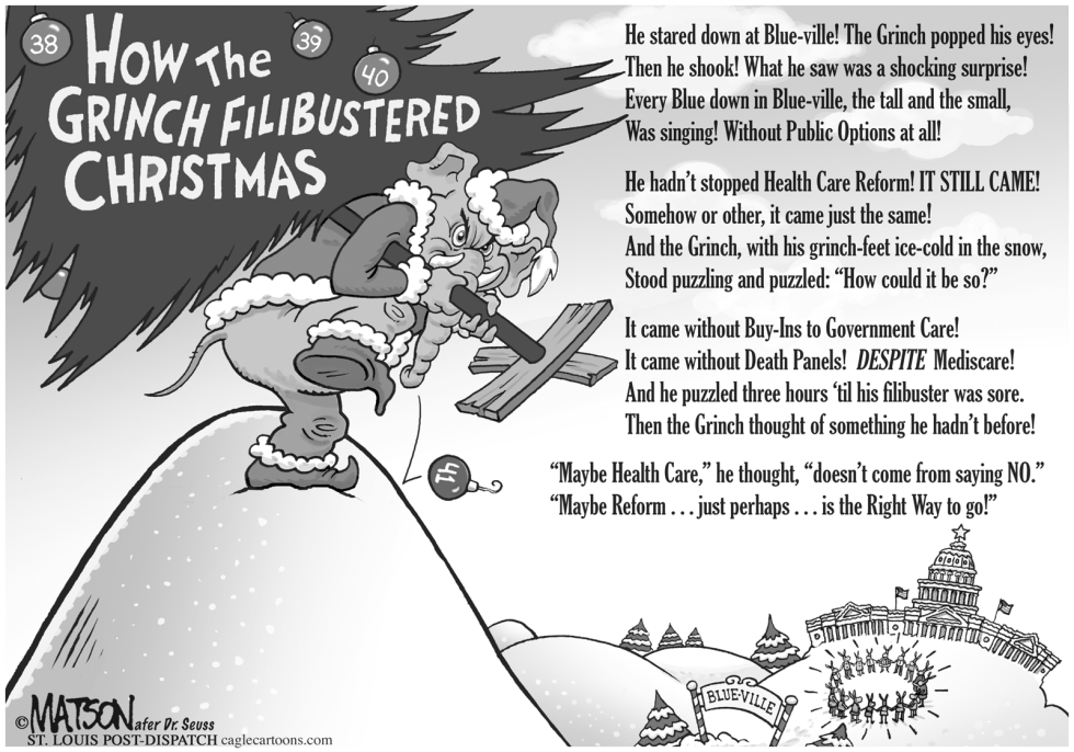  HOW THE GRINCH FILIBUSTERED CHRISTMAS by RJ Matson