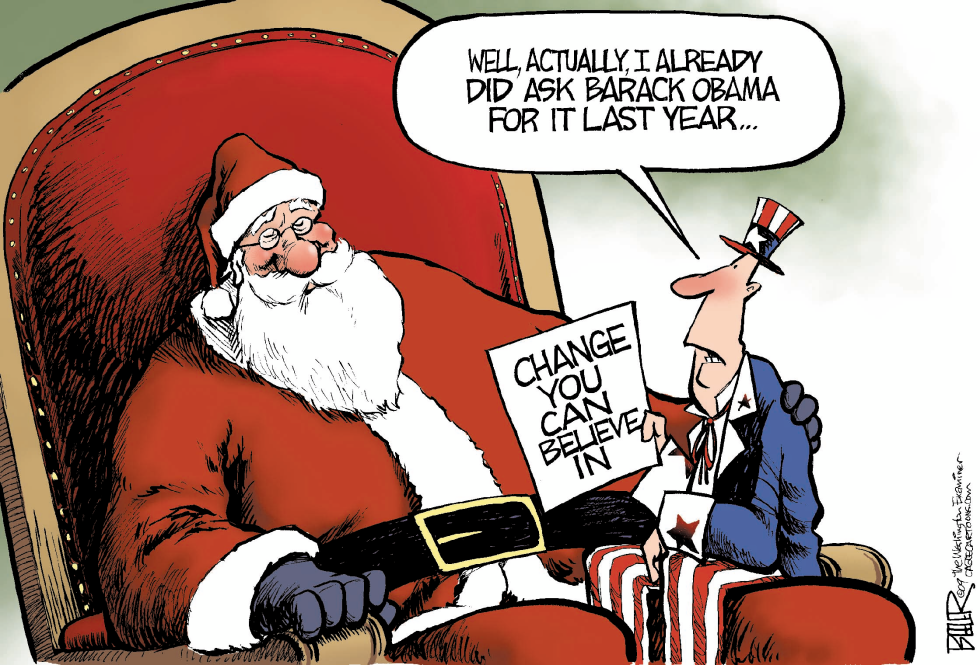  CHANGE FOR X-MAS by Nate Beeler