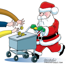 SANTA Y LA CRISIS COL by Arcadio Esquivel