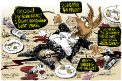 NEW YEAR FOR MISERABLE DEMOCRATS by Daryl Cagle