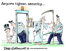 AIRPORT SECURITY by Dave Granlund