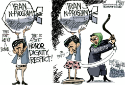 IRAN PROTESTS by Pat Bagley