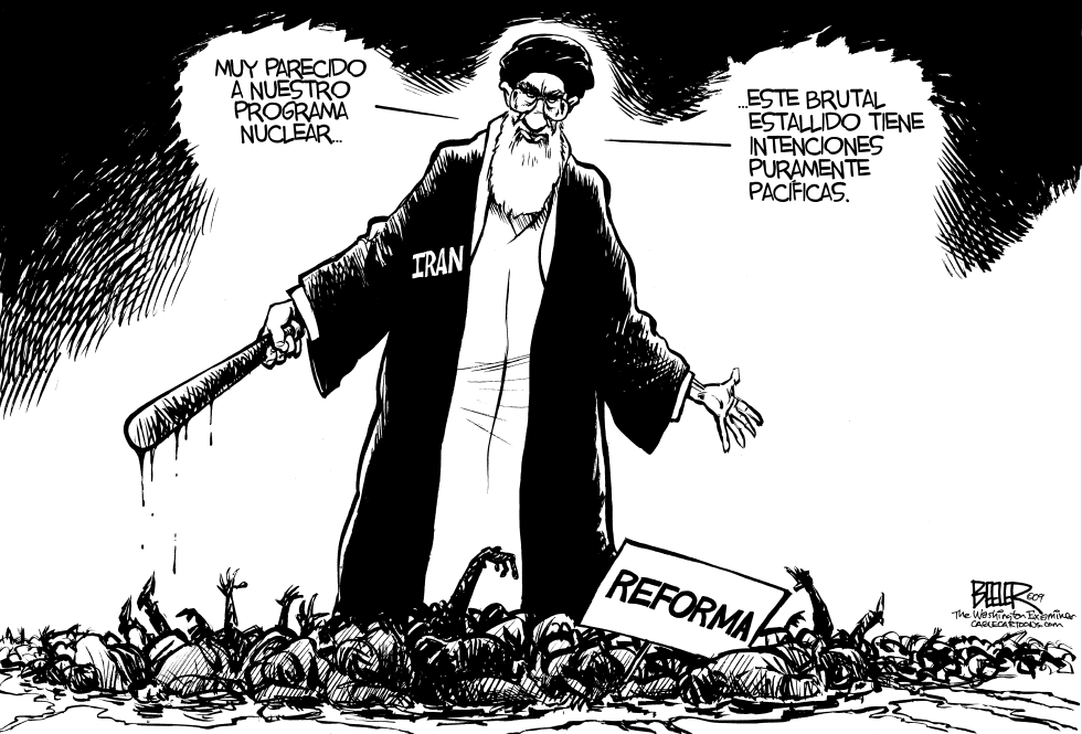  PROTESTAS EN IRAN by Nate Beeler