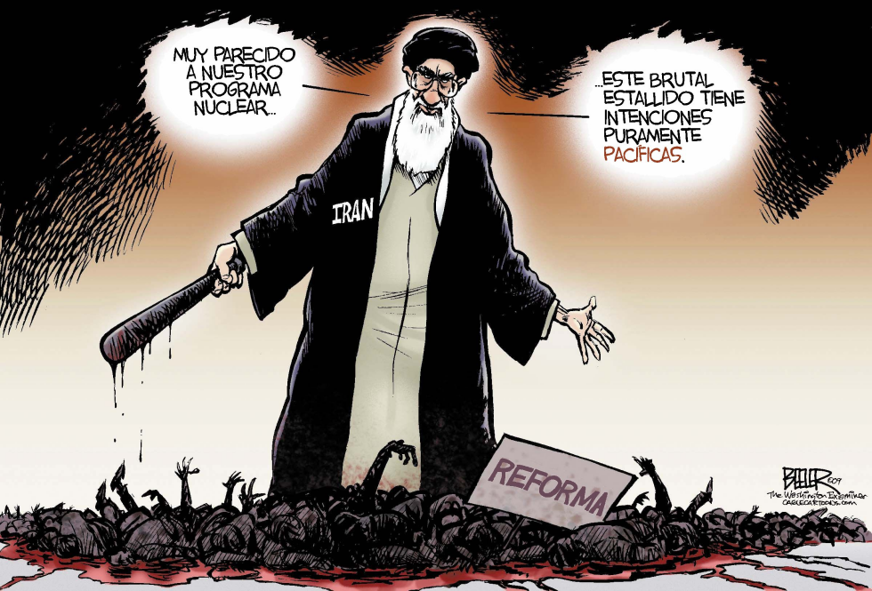  PROTESTAS EN IRAN  by Nate Beeler