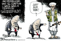 DICK WORLD - TERRORISM AND REPUBLICANS  by Pat Bagley