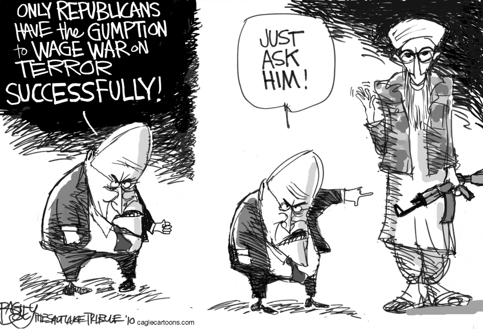  DICK WORLD - TERRORISM AND REPUBLICANS by Pat Bagley