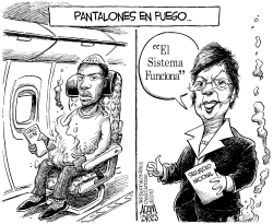 PANTALONES EN FUEGO by Adam Zyglis