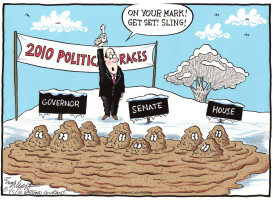 2010 POLITICAL RACES by Bob Englehart