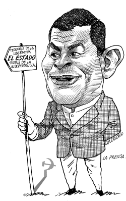 RAFAEL CORREA-ECUADOR by Arcadio Esquivel