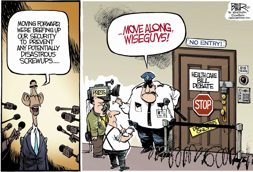  BEEFING UP SECURITY by Nate Beeler