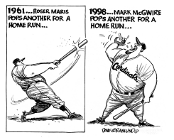 MARK MCGWIRE AND STEROIDS by Dave Granlund