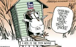 PALIN AT FOX by Mike Keefe