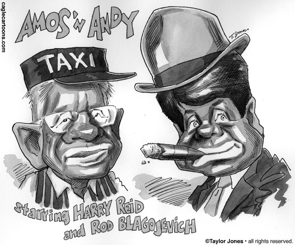  HARRY REID AND ROD BLAGOJEVICH by Taylor Jones