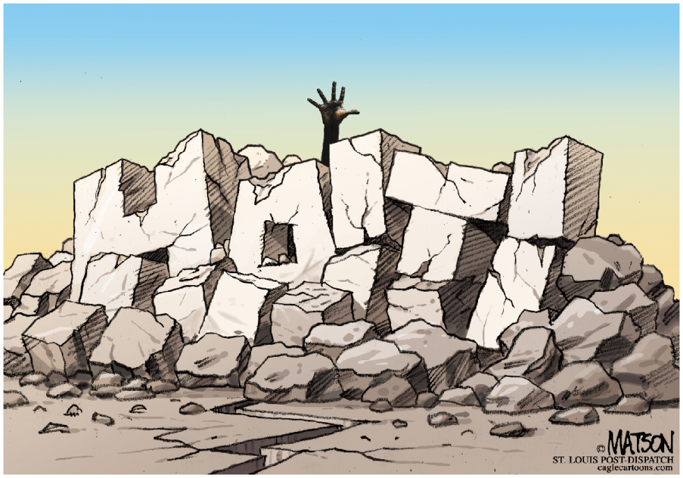  HAITI GRITA POR AYUDA  by RJ Matson