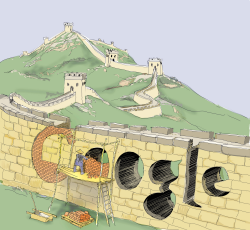 GOOGLE AND THE GREAT WALL CHINA by Riber Hansson