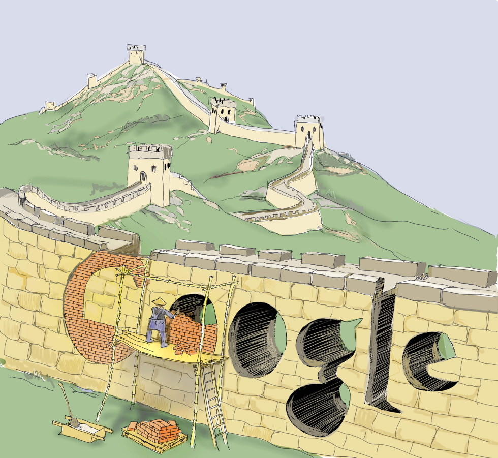  GOOGLE AND THE GREAT WALL CHINA by Riber Hansson