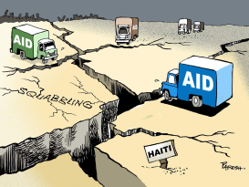 SQUABBLING HINDERS AID by Paresh Nath