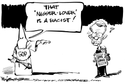 REID THE RACIST by Milt Priggee