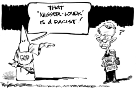 REID THE RACIST by Milt Priggee