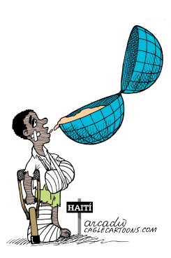 AID TO HAITI by Arcadio Esquivel