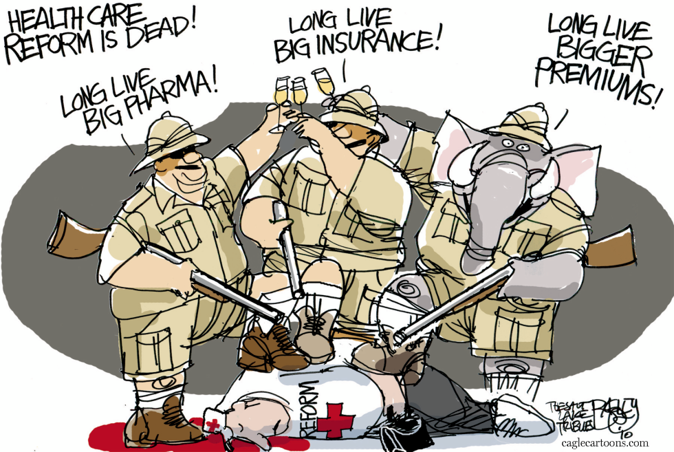  DEATH TO HEALTH CARE by Pat Bagley