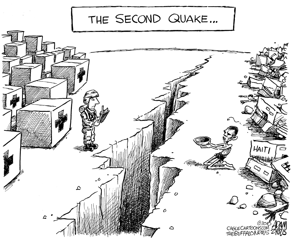  SECOND EARTHQUAKE by Adam Zyglis