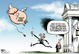 WHEN PIGS FLY by Nate Beeler