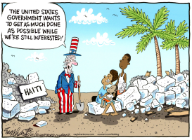 HAITI EARTHQUAKE by Bob Englehart