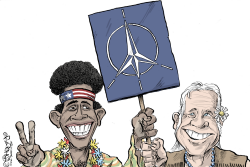 OBAMA AND BIDEN by Martin Sutovec