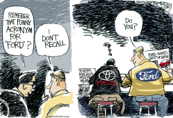 TOYOTA FORD  by Pat Bagley