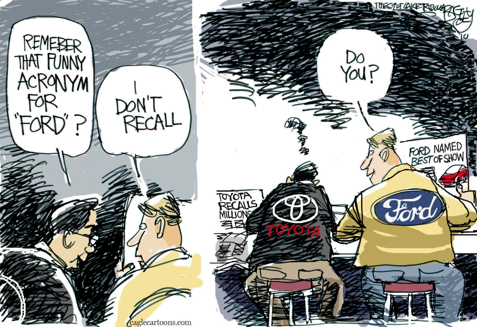  TOYOTA FORD  by Pat Bagley