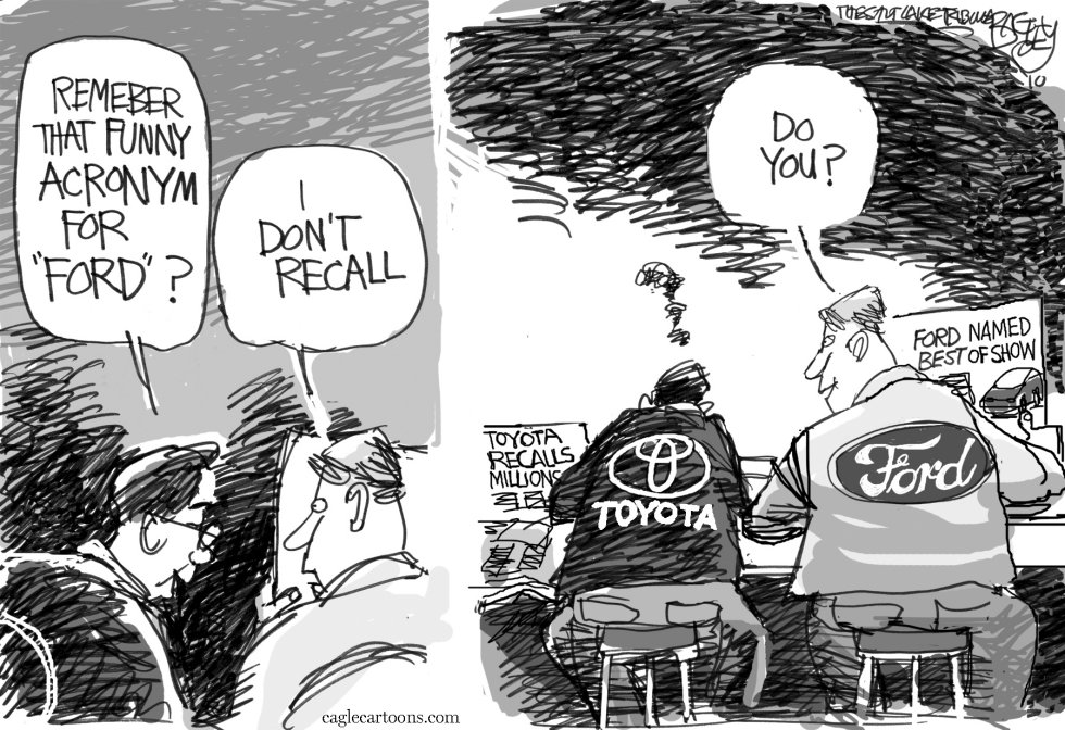  TOYOTA FORD by Pat Bagley