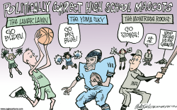 LOCAL CO HIGH SCHOOL MASCOTS by Mike Keefe